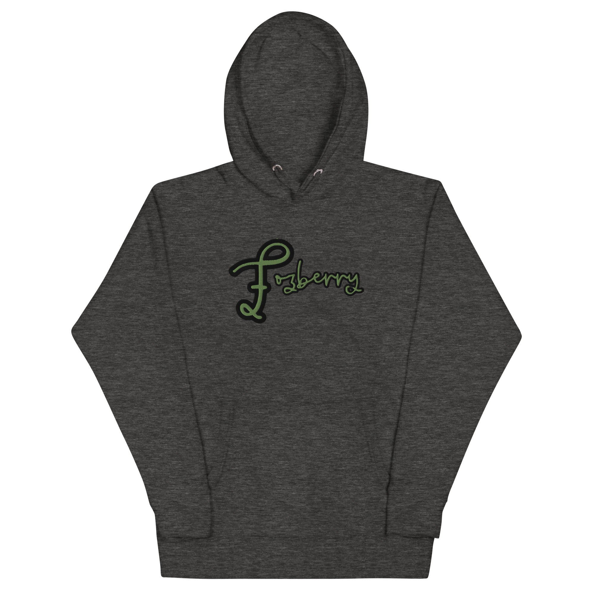 Fozberry Men and Women Green with Black Hoodie