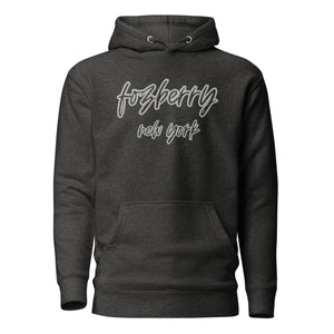Fozberry Men and Women White with Black Hoodie