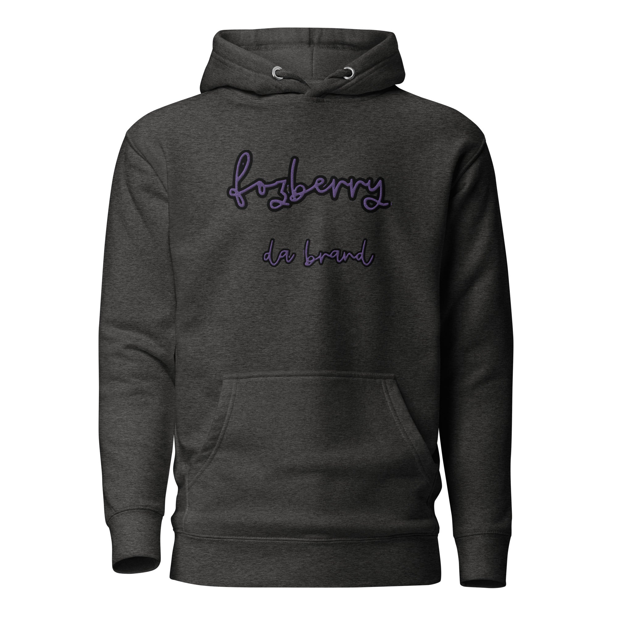 Fozberry Men and Women Purple on Black Hoodie