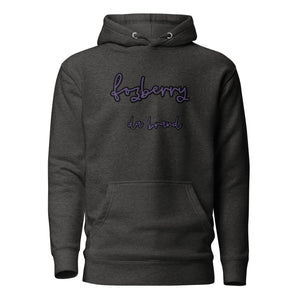 Fozberry Men and Women Purple on Black Hoodie