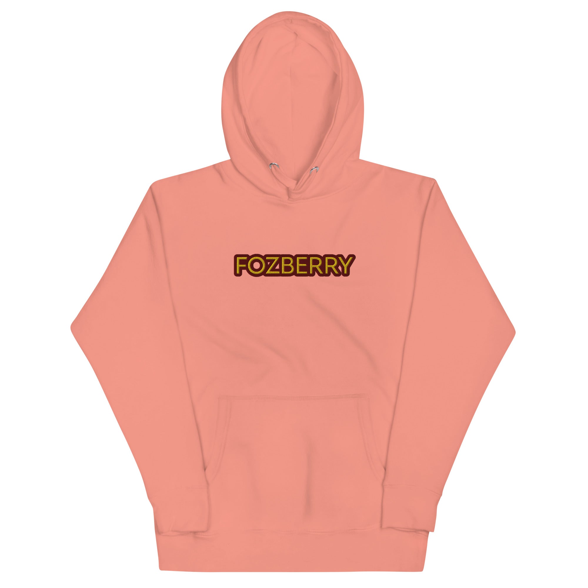 Fozberry Men and Women Maroon with Yellow Hoodie