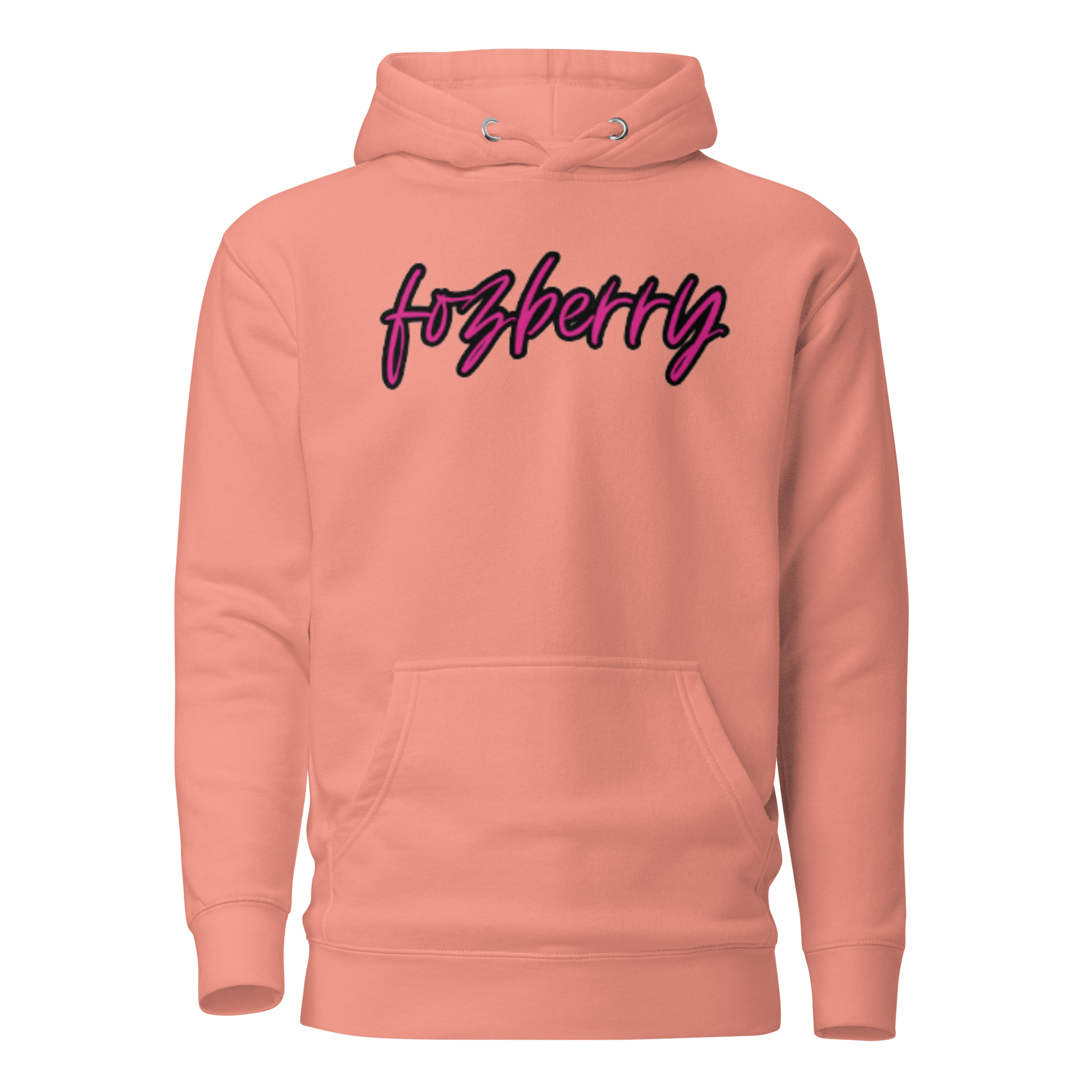 Fozberry Men and Women Magneta with Black Hoodie
