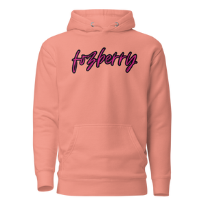 Fozberry Men and Women Magneta with Black Hoodie