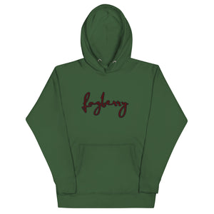 Fozberry Men and Women Red with Maroon Hoodie