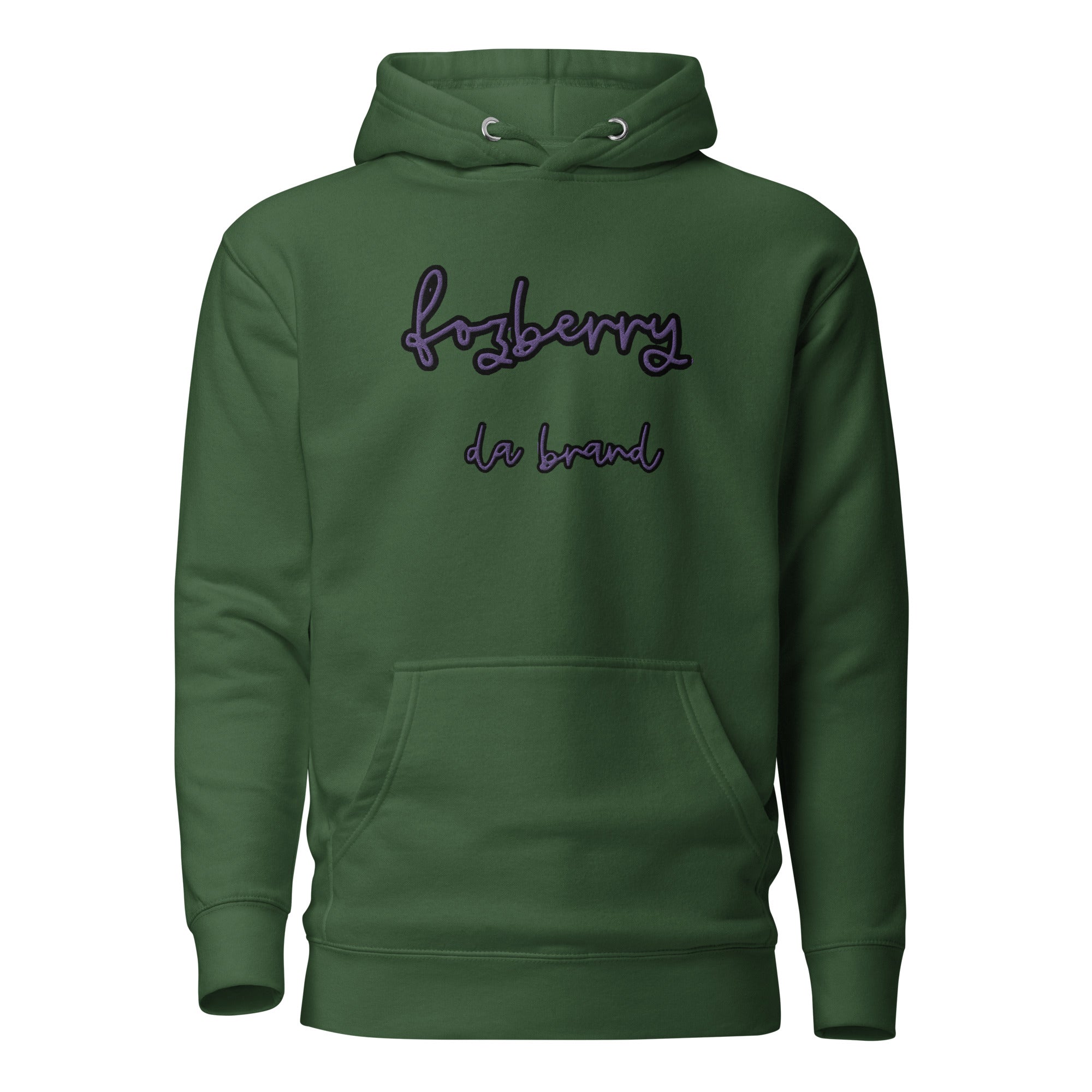 Fozberry Men and Women Purple on Black Hoodie