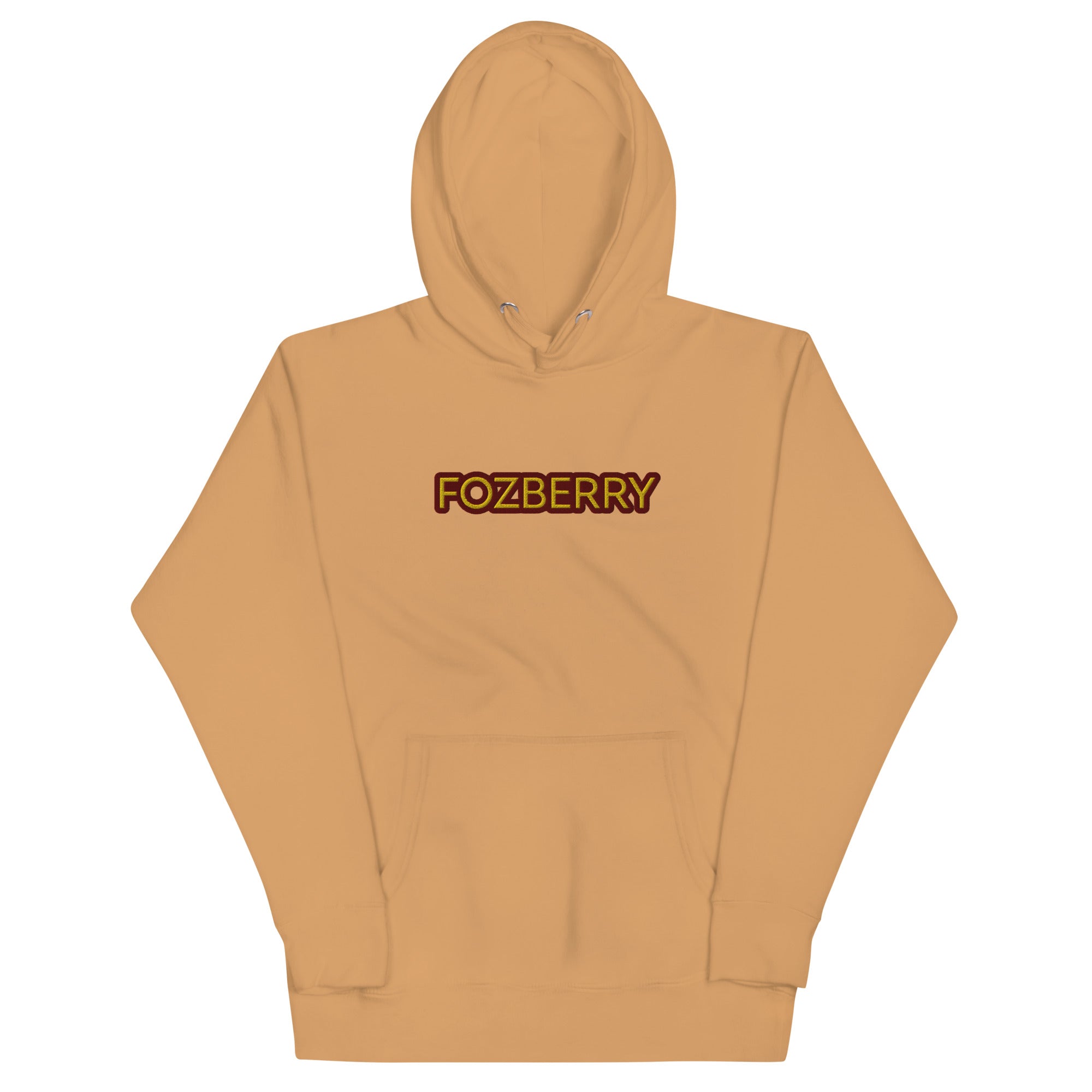 Fozberry Men and Women Maroon with Yellow Hoodie