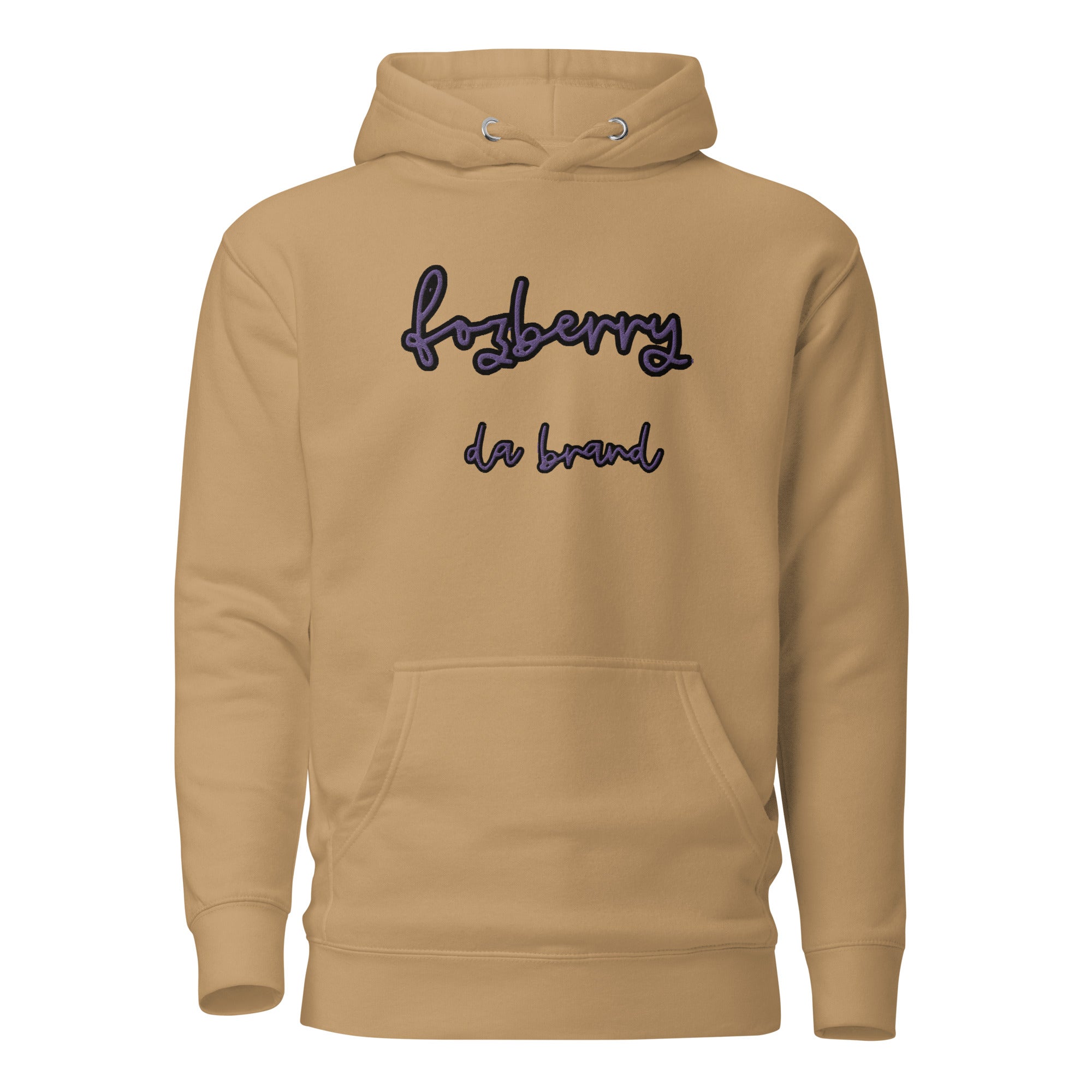 Fozberry Men and Women Purple on Black Hoodie