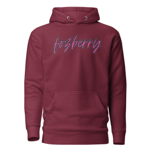 Fozberry Men and Women Magneta with Black Hoodie