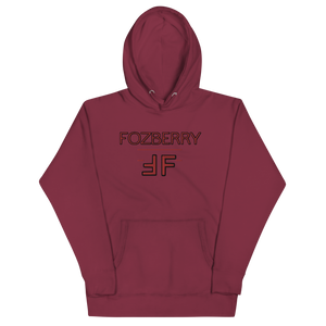 Fozberry Men and Women Red with Black Hoodie