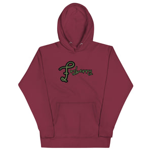 Fozberry Men and Women Green with Black Hoodie