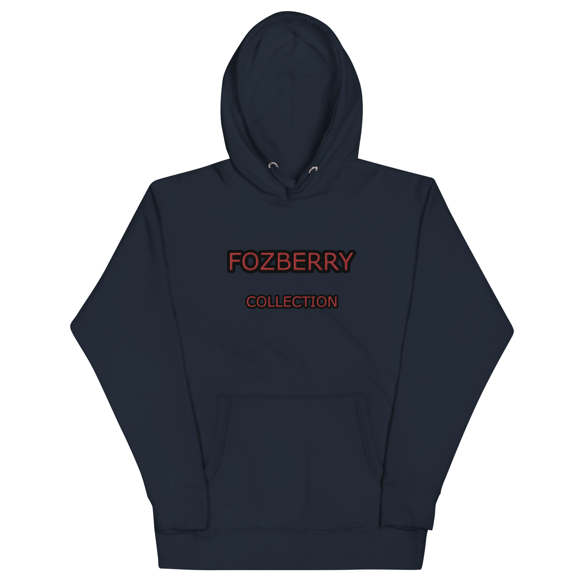 Fozberry Men and Women Red with Black Hoodie