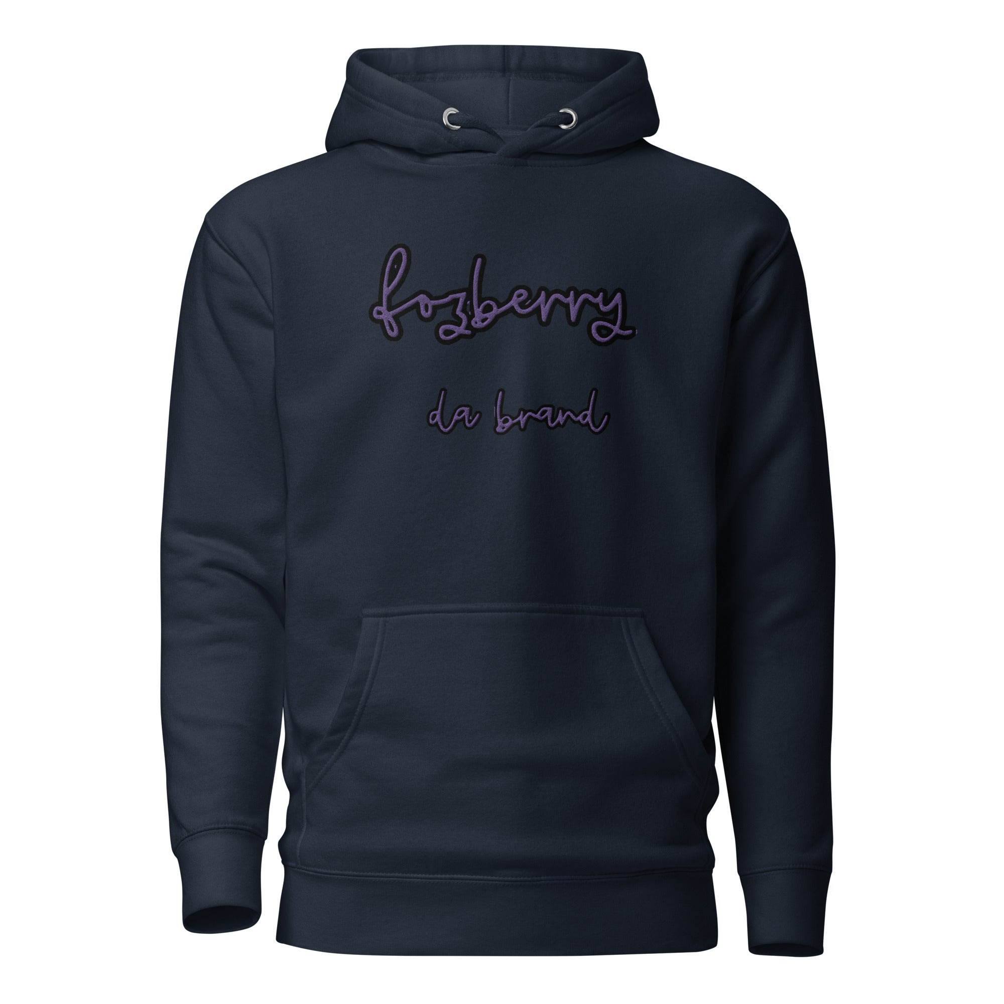 Fozberry Men and Women Purple on Black Hoodie