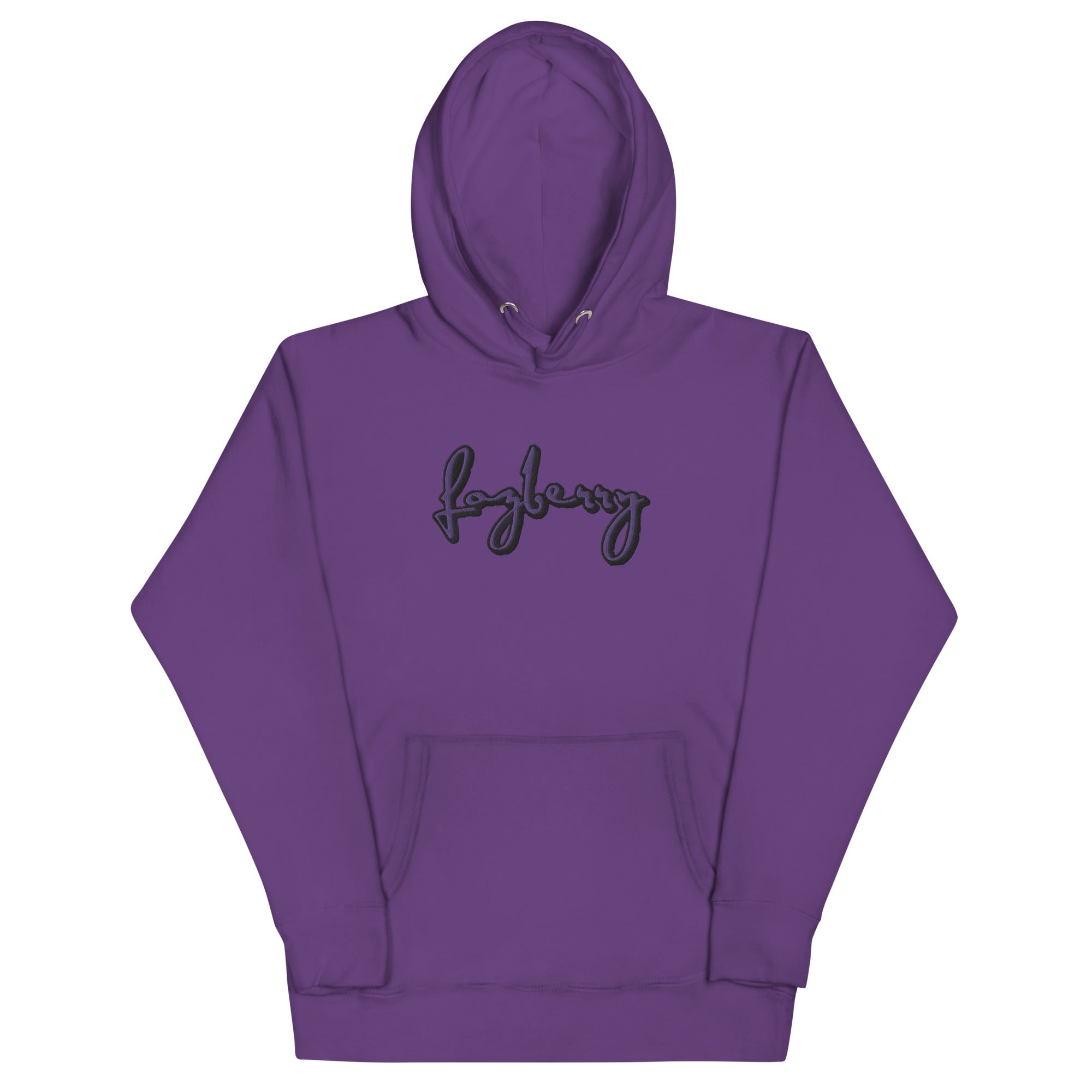 Fozberry Men and Women Purple with Black Hoodie