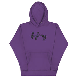 Fozberry Men and Women Purple with Black Hoodie