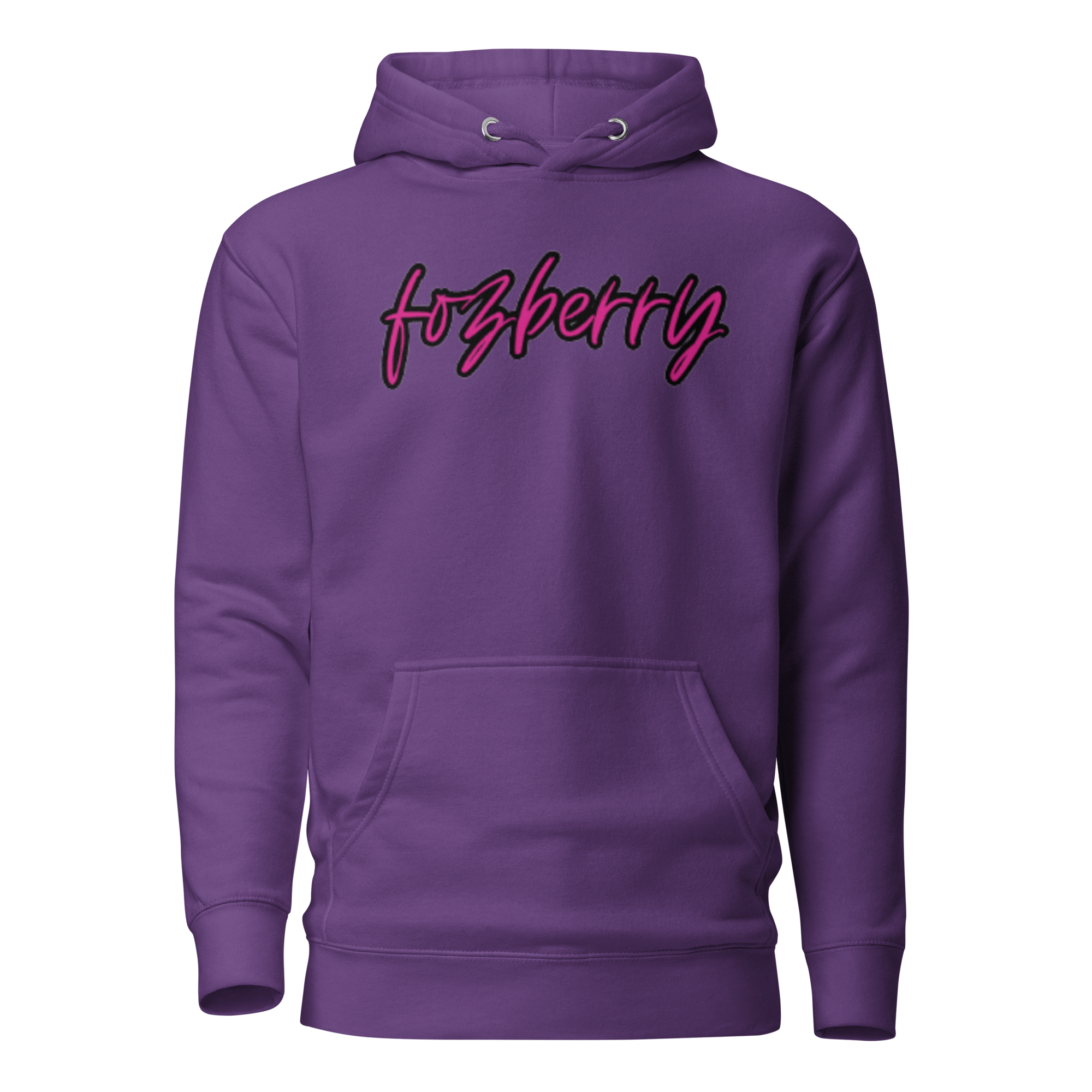 Fozberry Men and Women Magneta with Black Hoodie