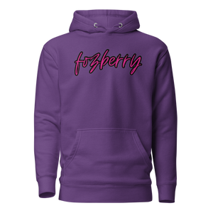 Fozberry Men and Women Magneta with Black Hoodie