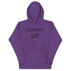 Fozberry Men and Women Purple with Black Hoodie