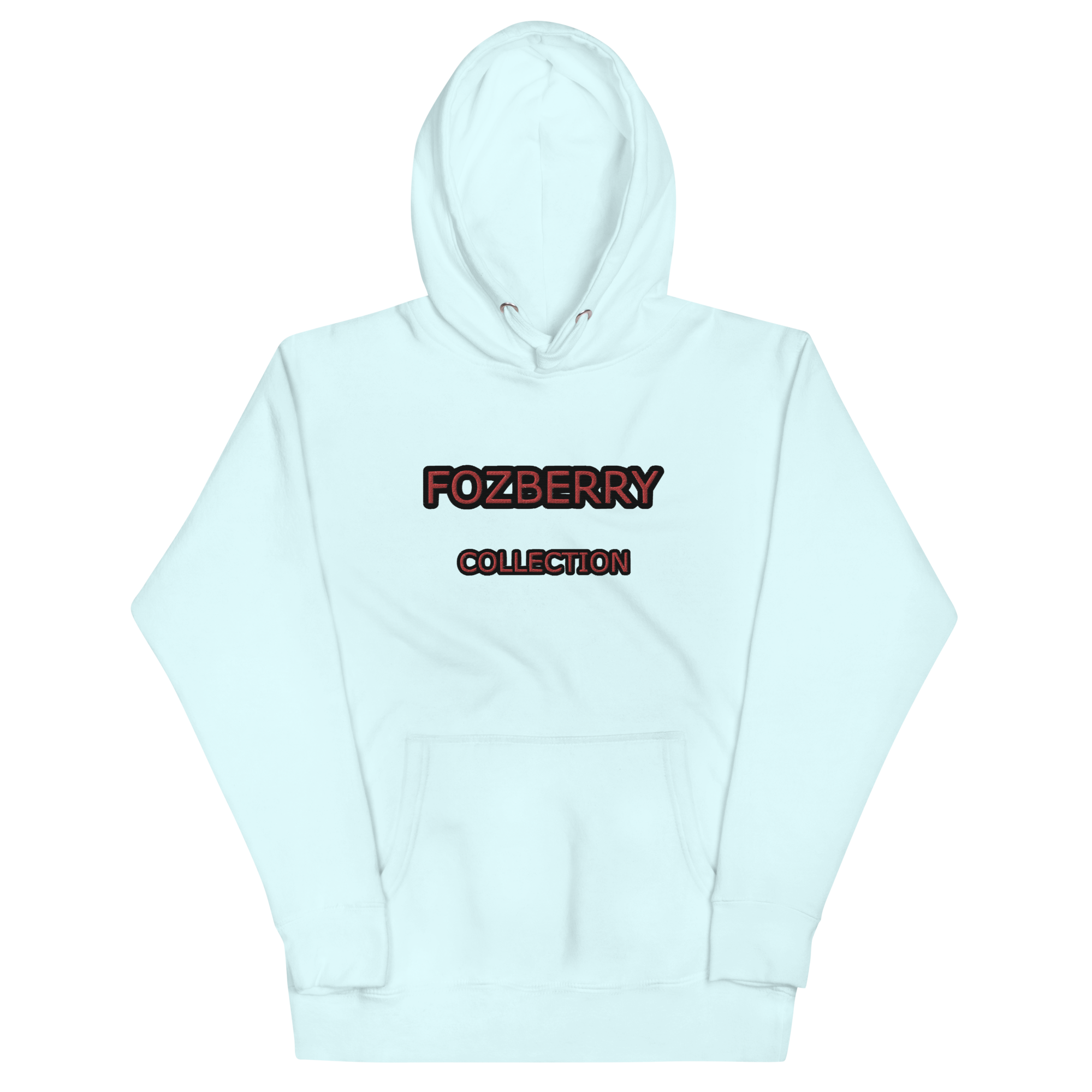 Fozberry Men and Women Red with Black Hoodie