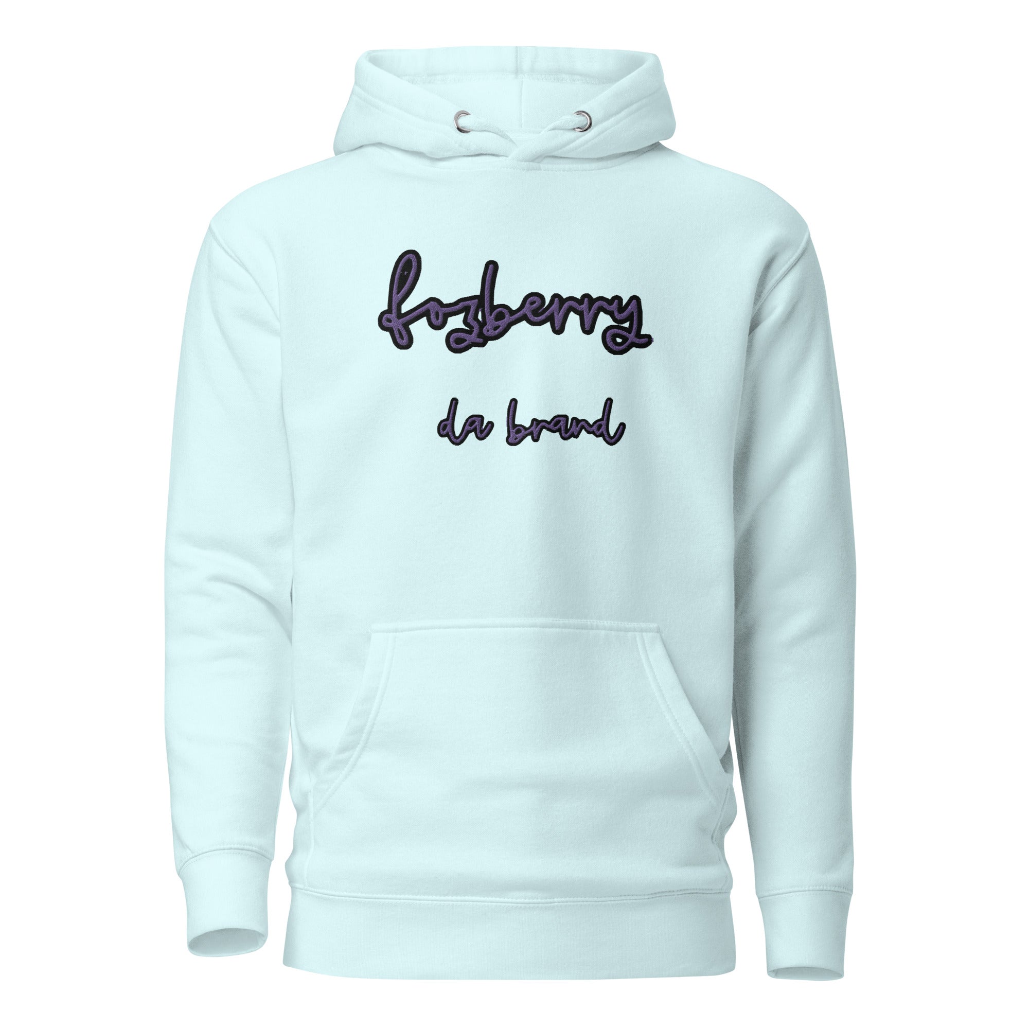 Fozberry Men and Women Purple on Black Hoodie