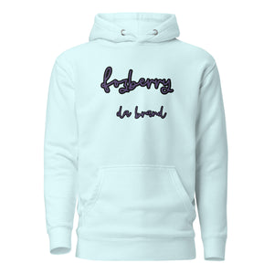 Fozberry Men and Women Purple on Black Hoodie