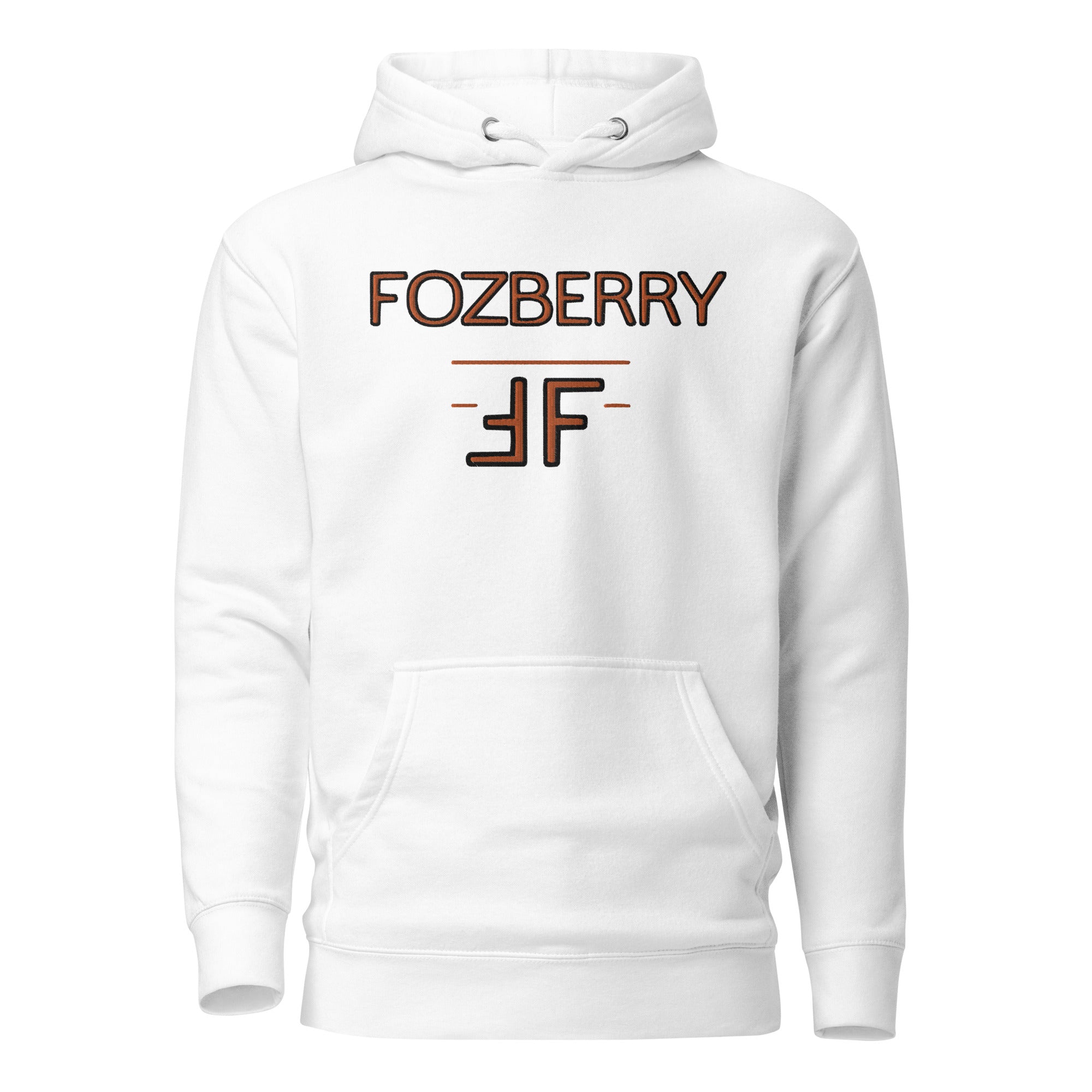 Fozberry Men and Women Orange with Black Hoodie