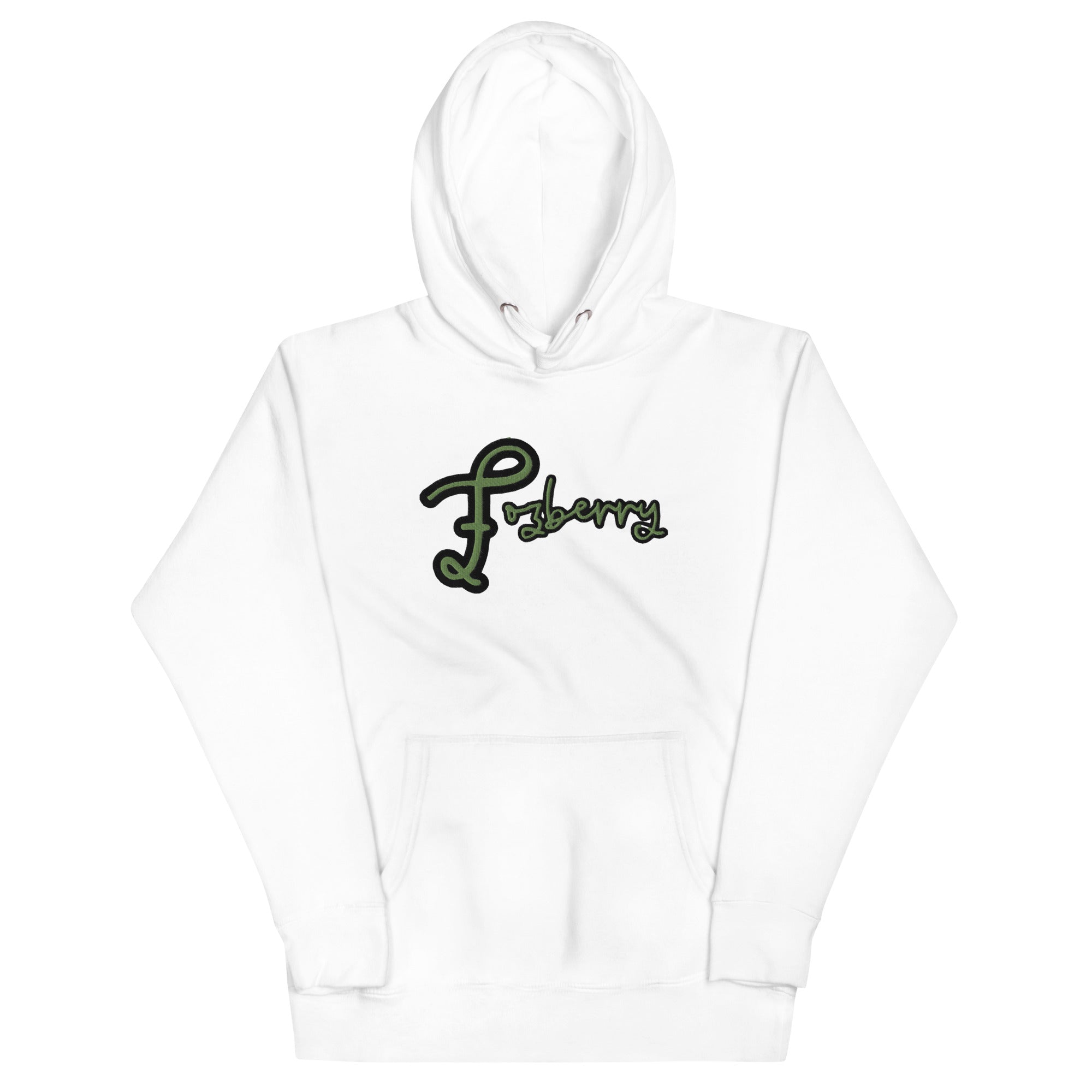 Fozberry Men and Women Green with Black Hoodie
