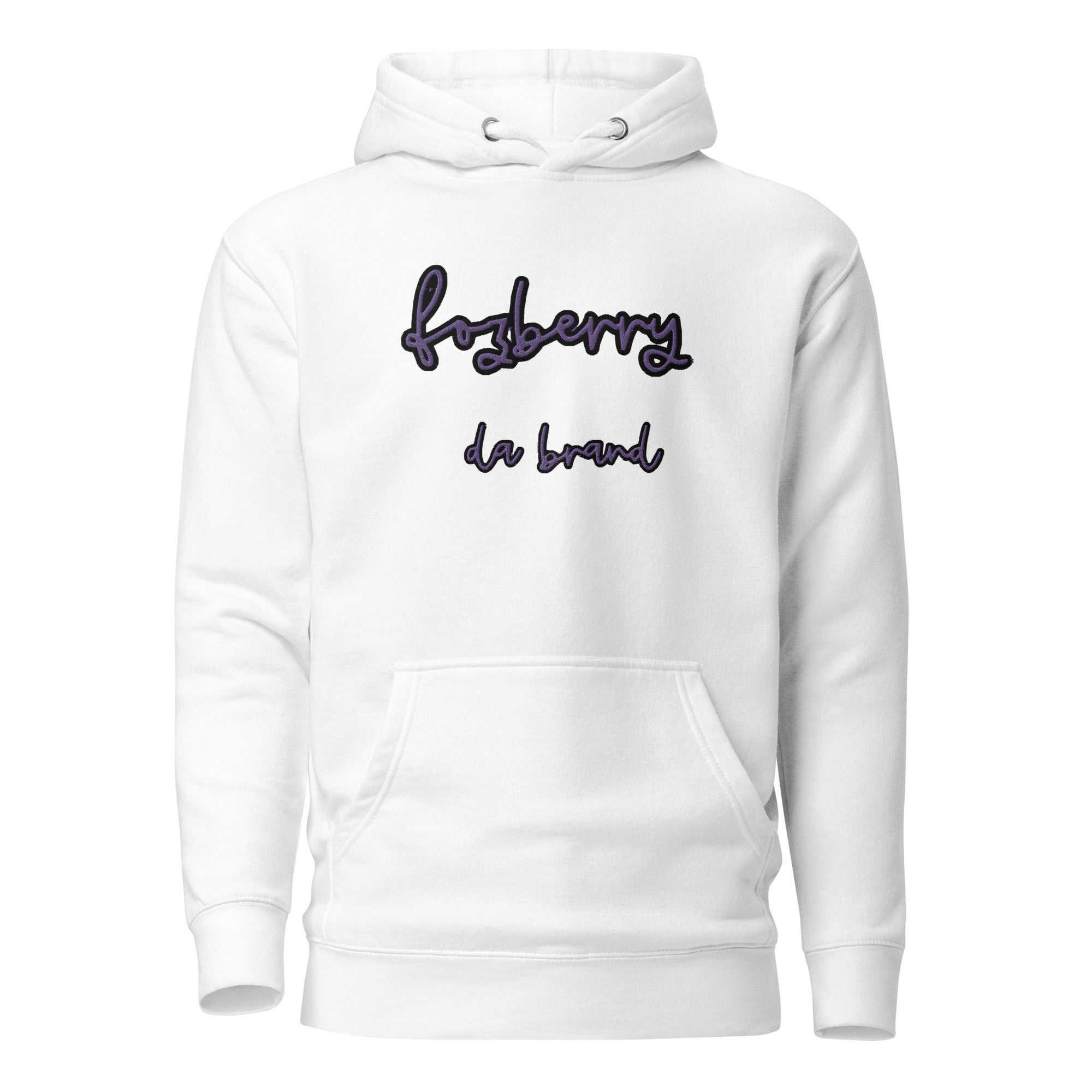 Fozberry Men and Women Purple on Black Hoodie