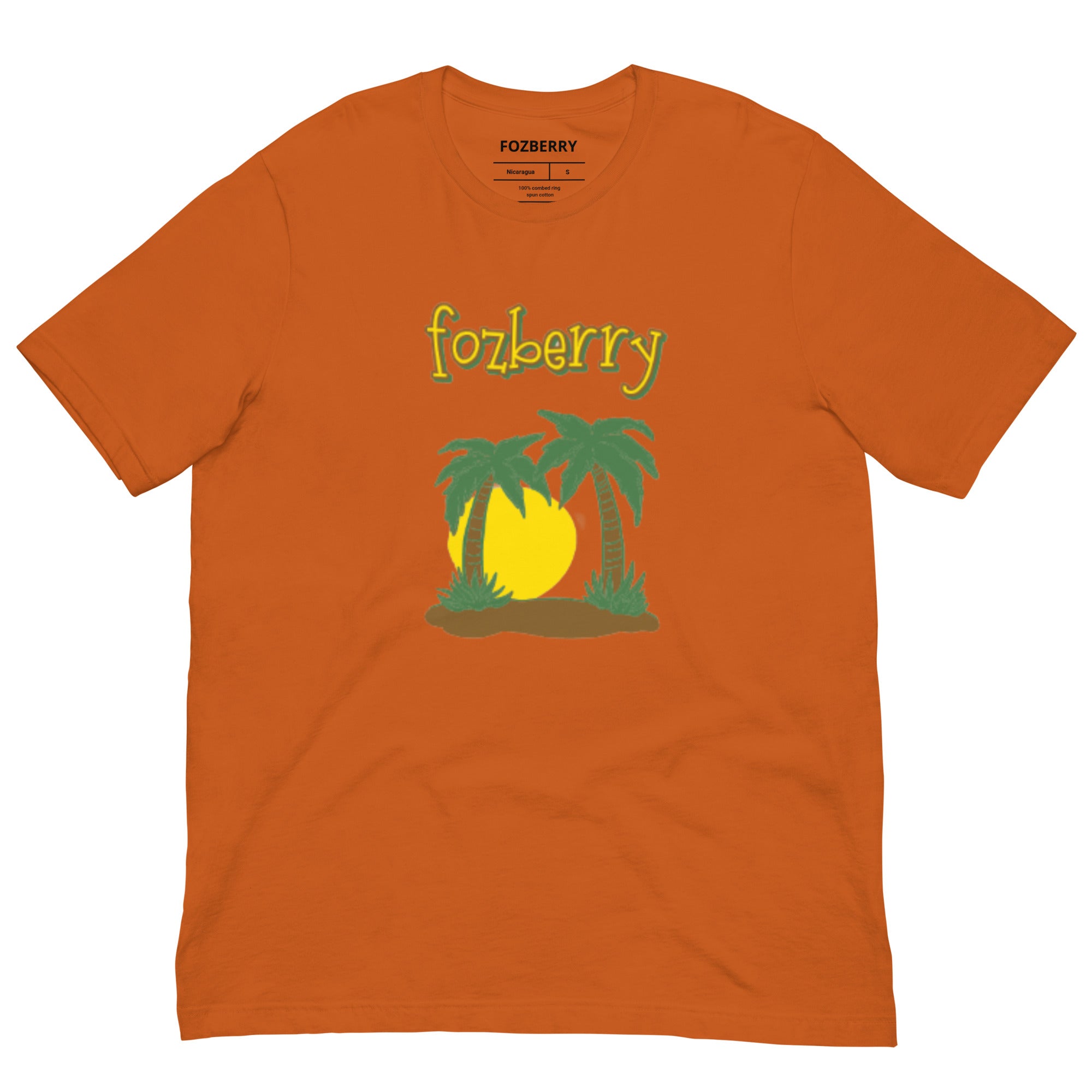 Fozberry Men and Women Tropical Island T-shirt