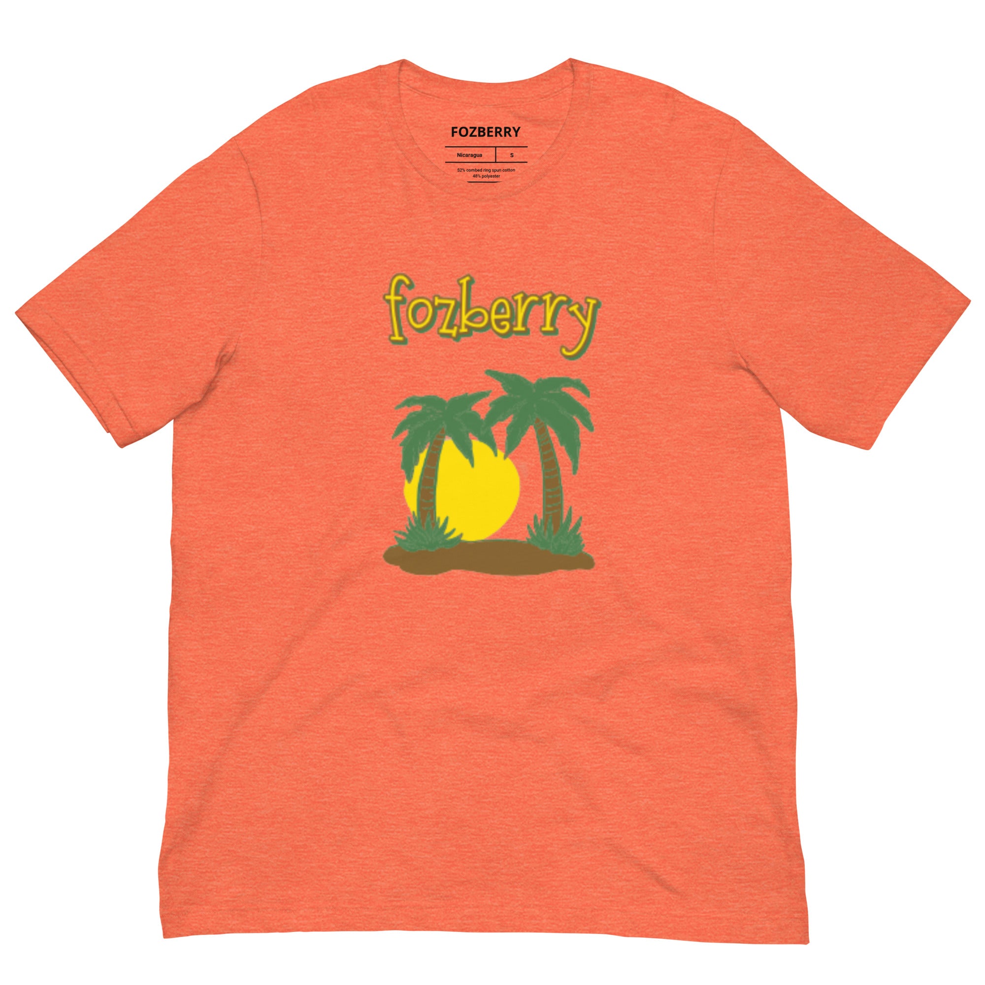 Fozberry Men and Women Tropical Island T-shirt