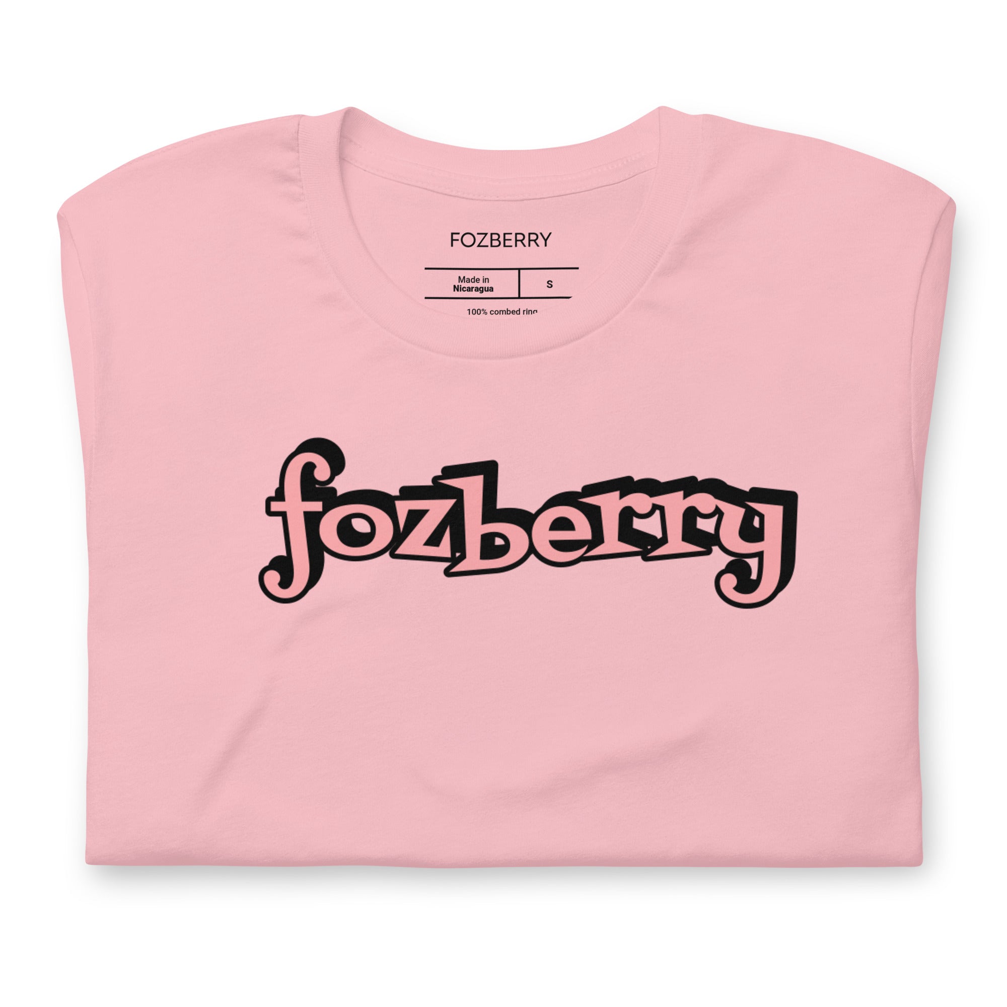 Fozberry Women Pink on Black T-shirt