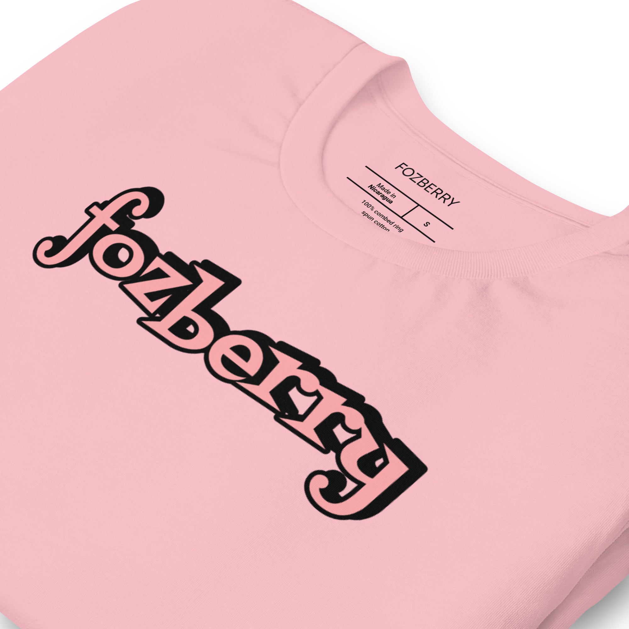 Fozberry Women Pink on Black T-shirt