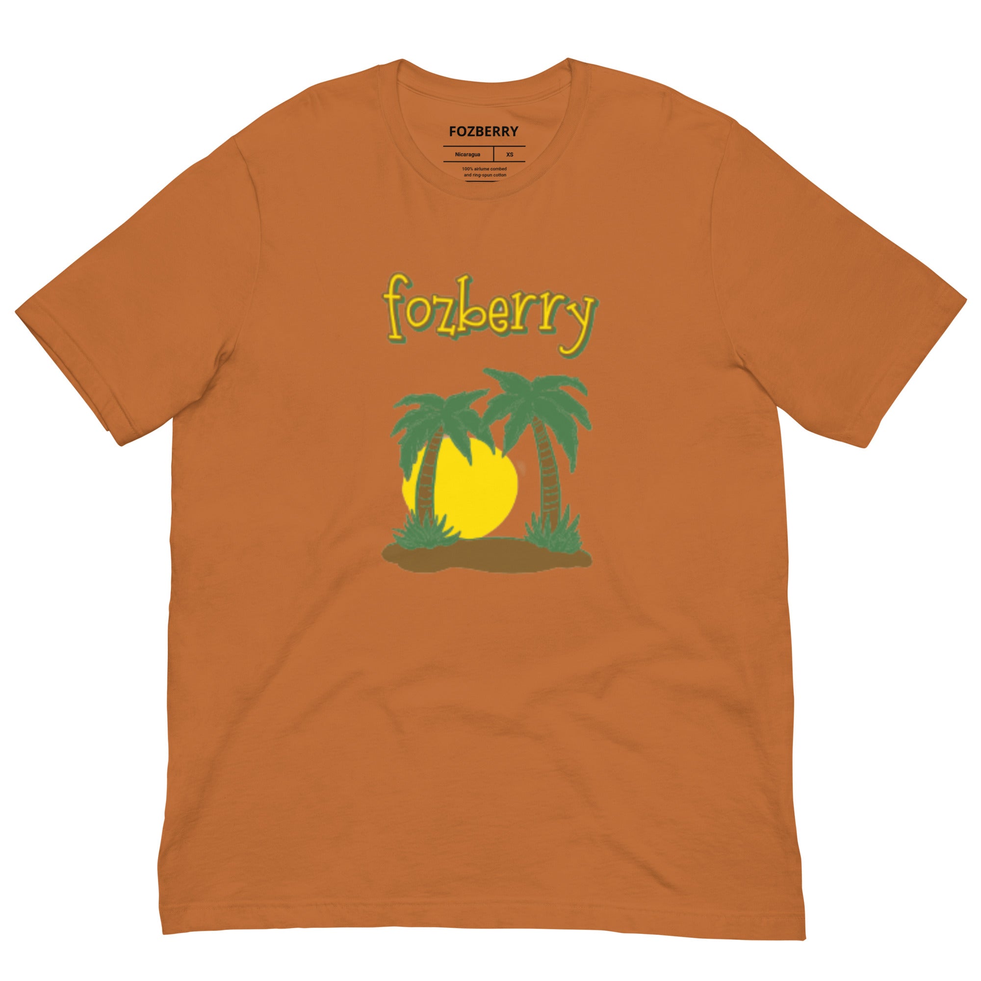 Fozberry Men and Women Tropical Island T-shirt