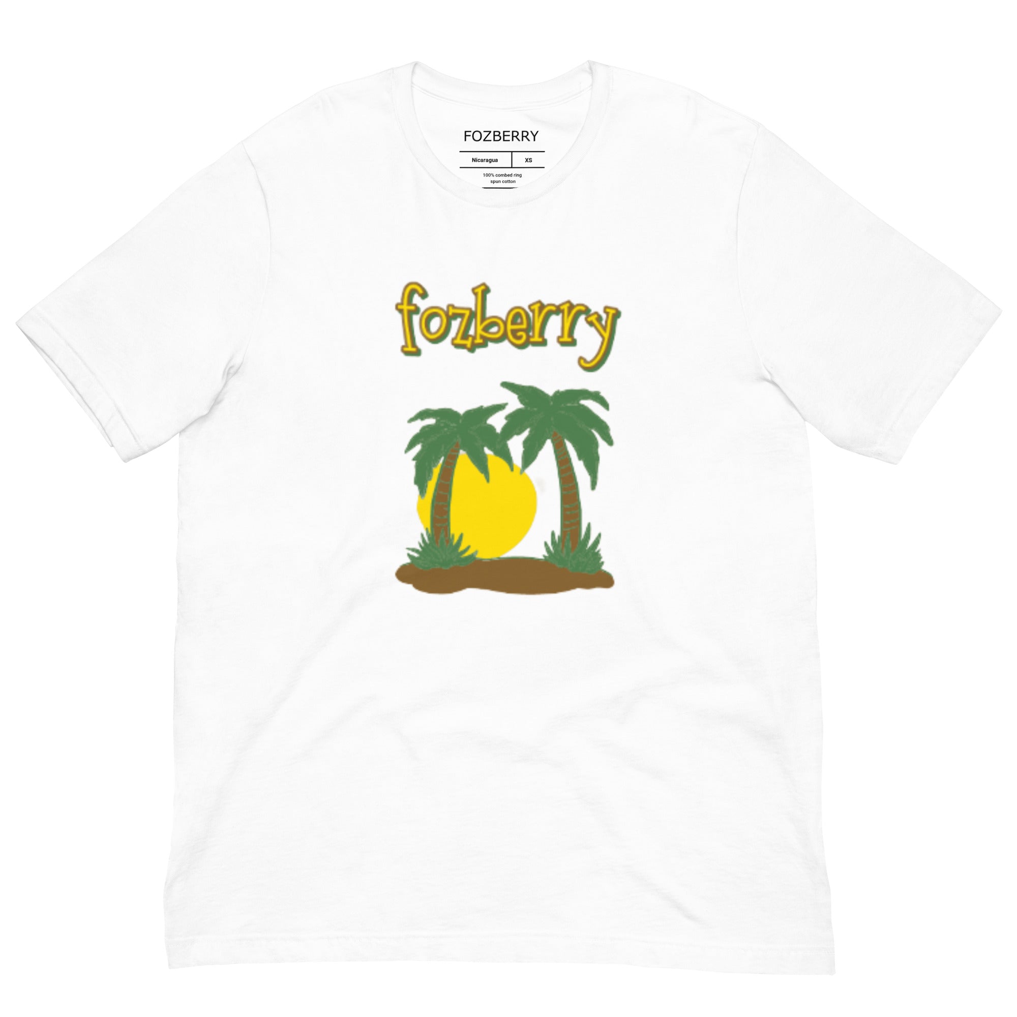 Fozberry Men and Women Tropical Island T-shirt