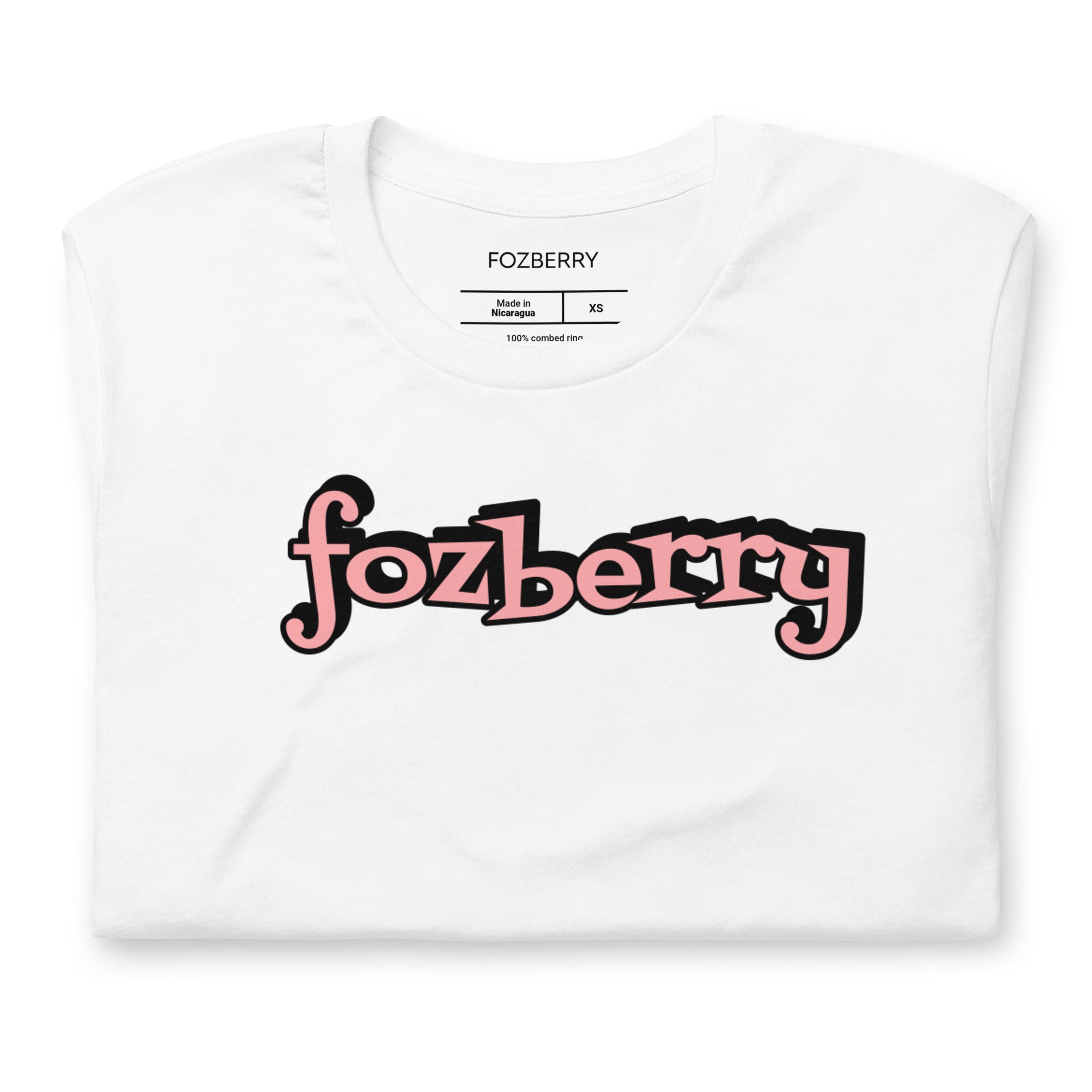 Fozberry Women Pink on Black T-shirt
