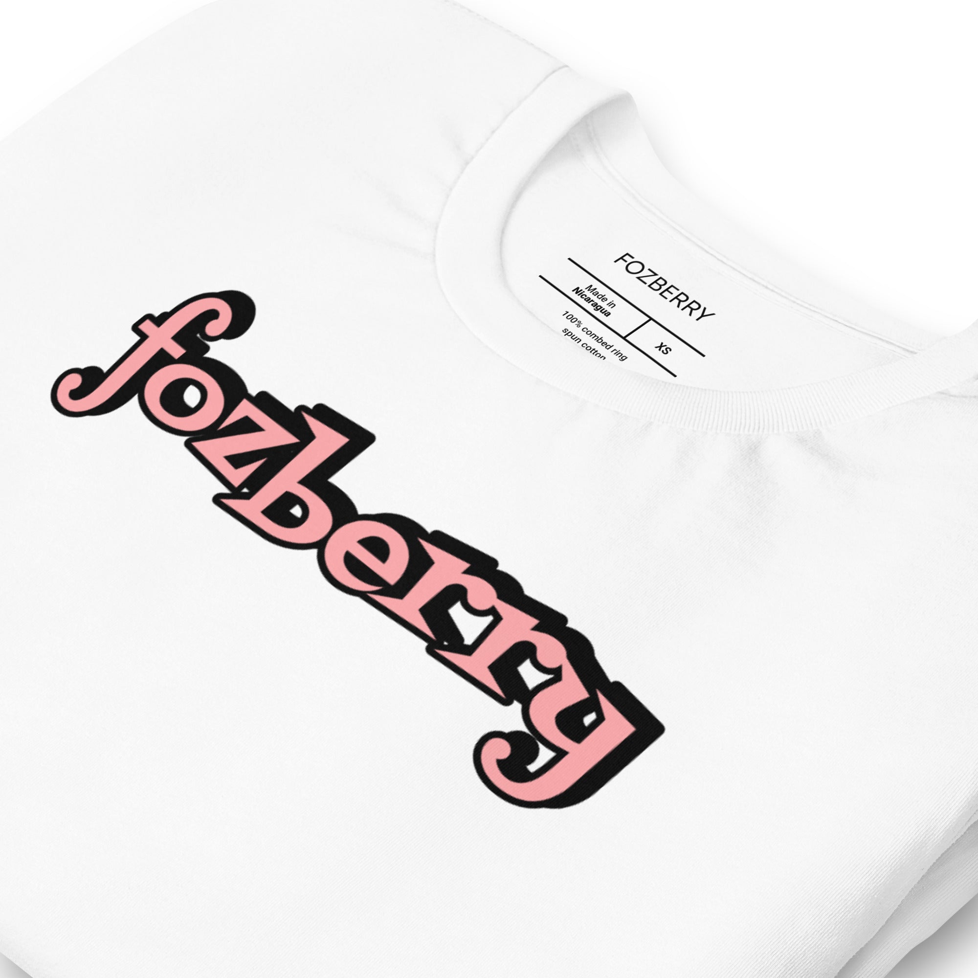 Fozberry Women Pink on Black T-shirt