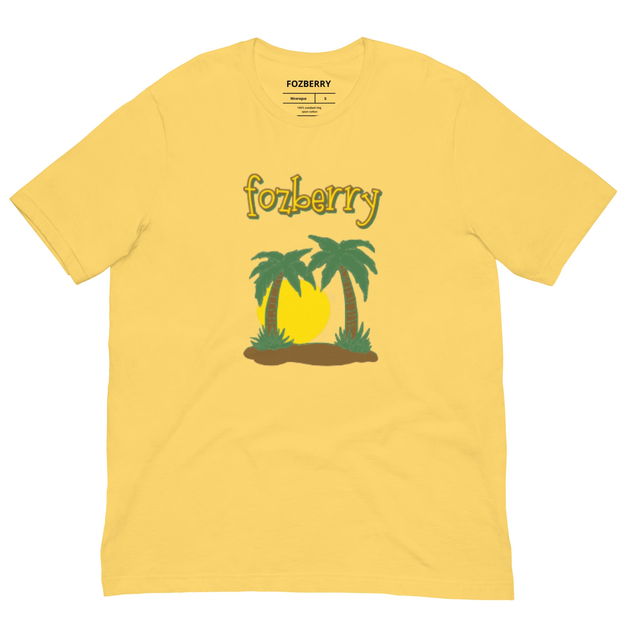Fozberry Men and Women Tropical Island T-shirt