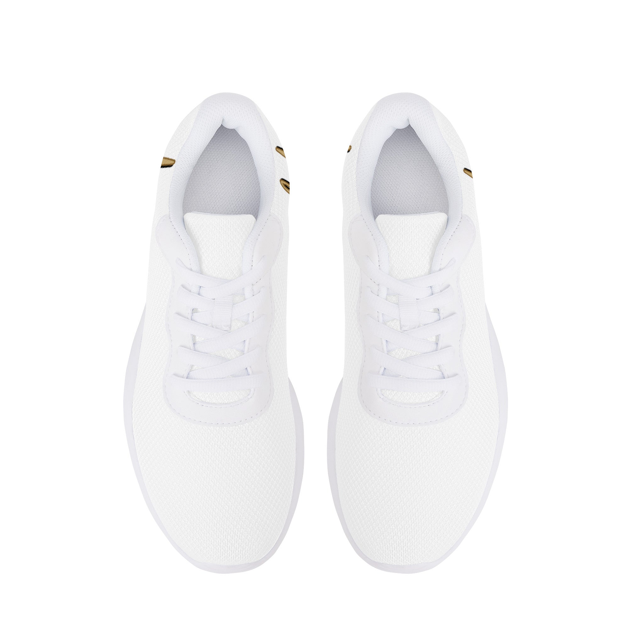 Fozberry Men and Women White Signature with Brown and White Sneakers