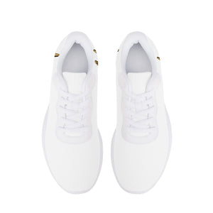 Fozberry Men and Women White Signature with Brown and White Sneakers
