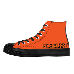 Fozberry Women Orange with Black and Orange High-Top Sneakers